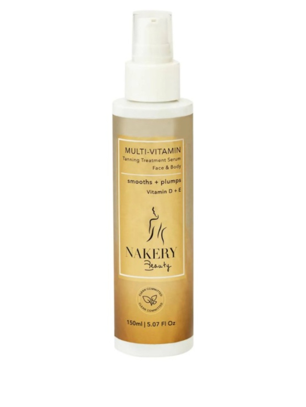 NAKERY BEAUTY MULTI-VITAMIN TANNING TREATMENT SERUM FACE/BODY BRAND/SEALED 150ml